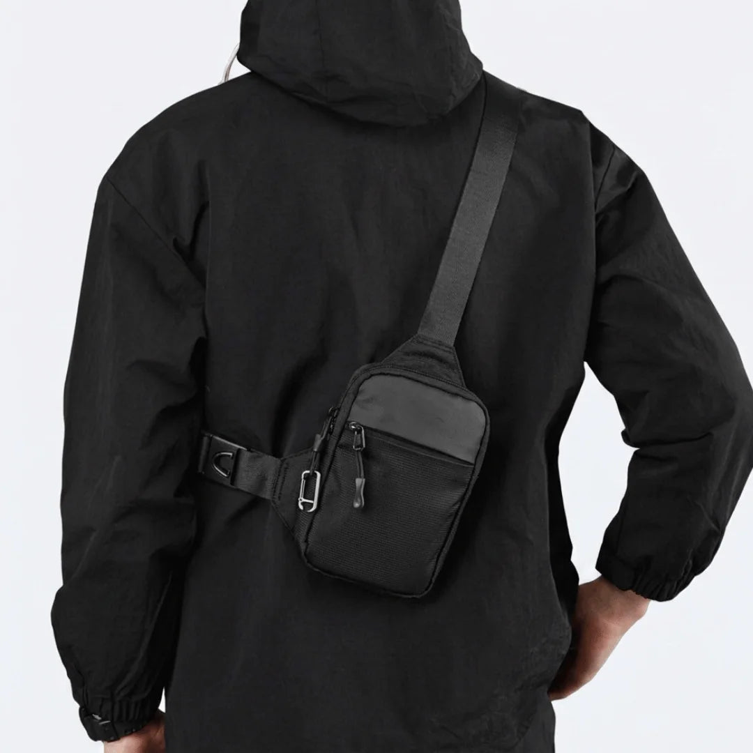 Sling bag worn back
