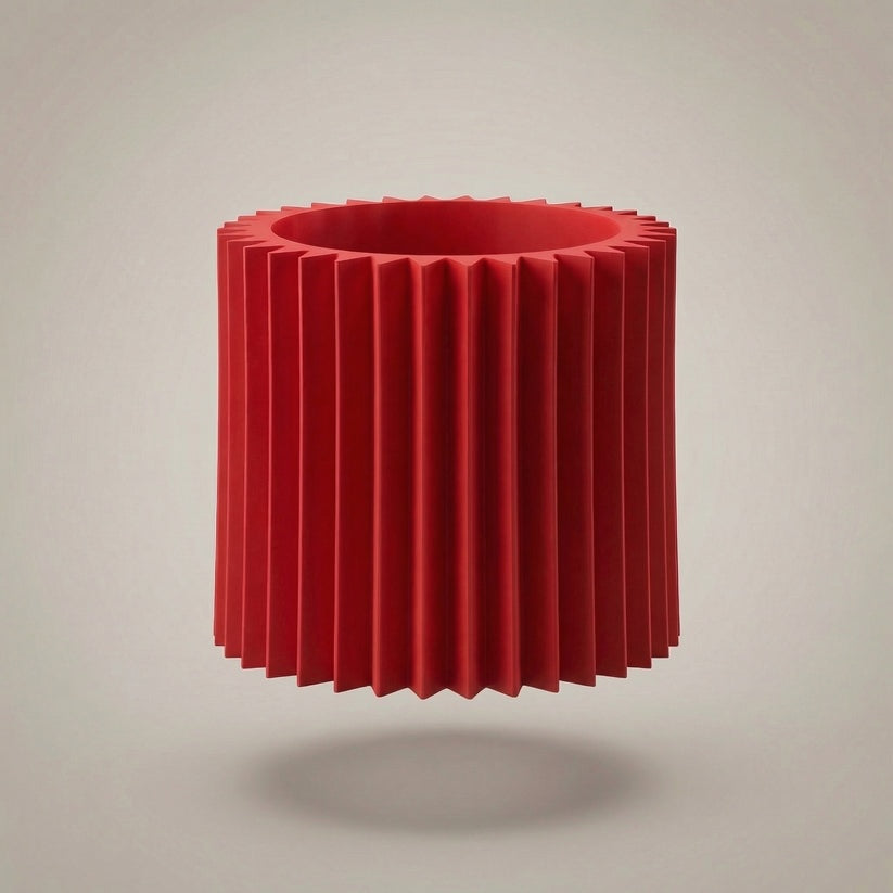 Leo Lamp - Lampshade red