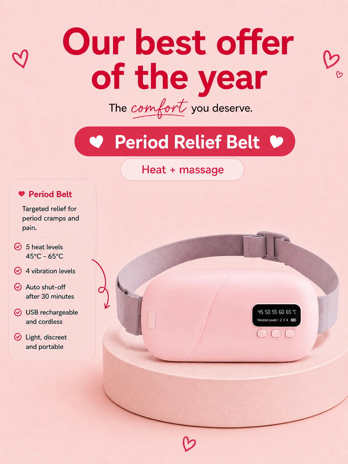 Our best offer of the year: the Period Relief Belt