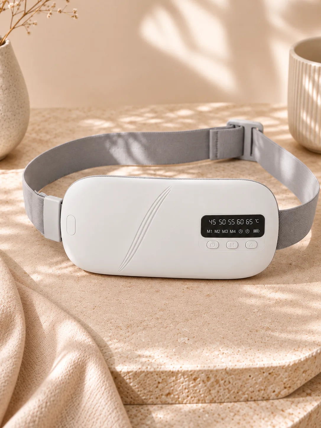 Period Relief Belt in White