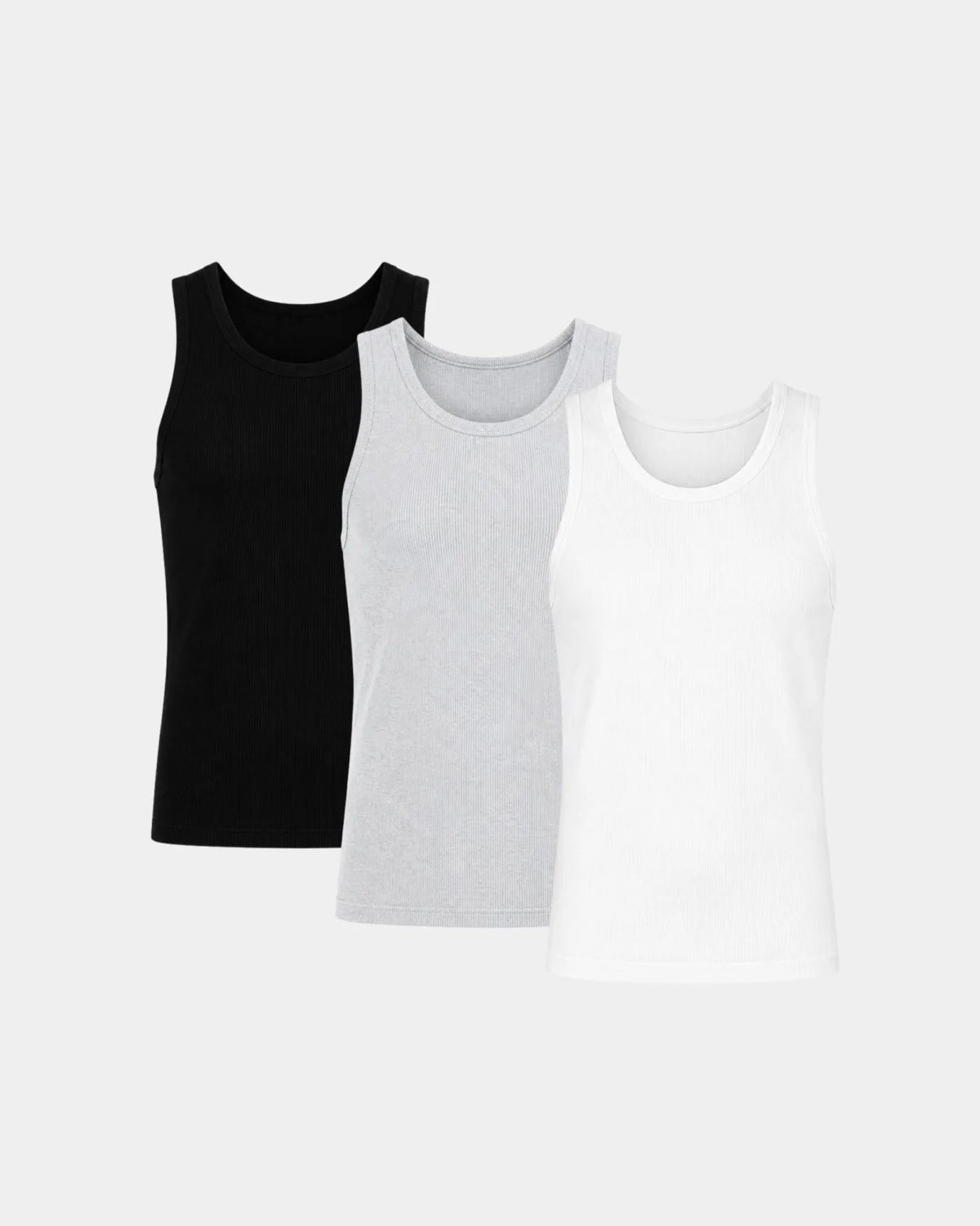 Smart Fit Tank Top 3 pack in black, light grey and white