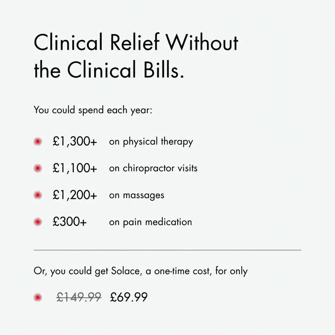 Clinical relief without the clinical bills